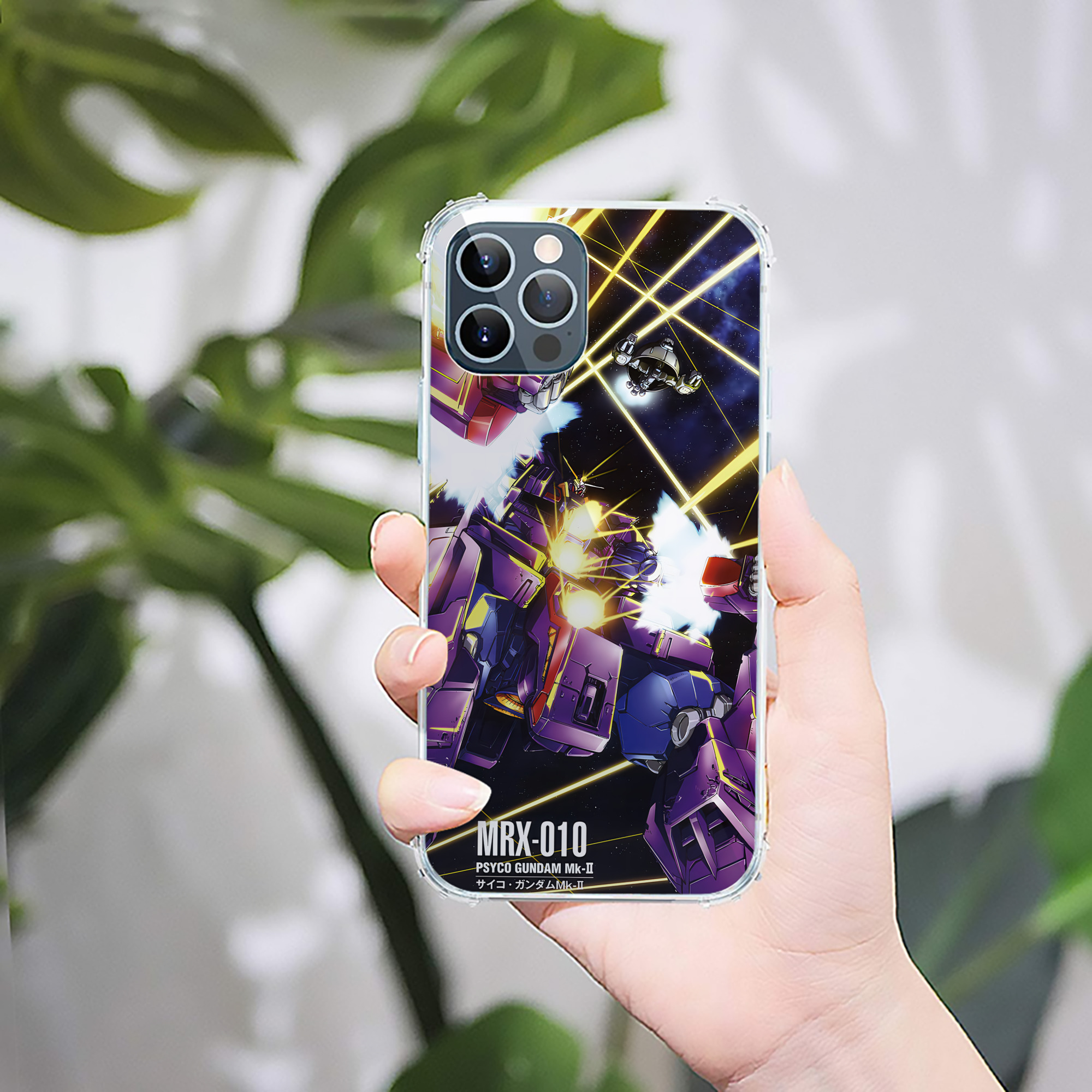 （画像用） 機動戦士ガンダム Mobile Suit Gundam 【iPhone 12シリーズ対応】透明スマホケース（クリアソフトケース）